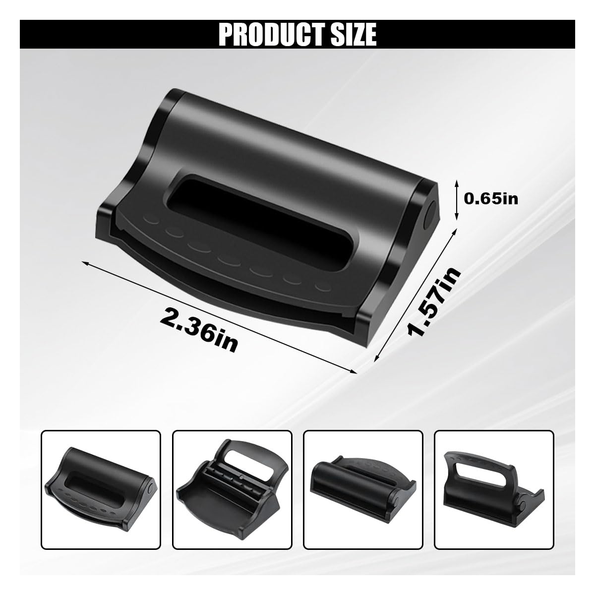 SMILFUY 2PCS Black Car Seatbelt Adjuster Clips for Adults/Kids, Comfort Shoulder Neck Protector, Seatbelt Locator Retainer for Car/SUV